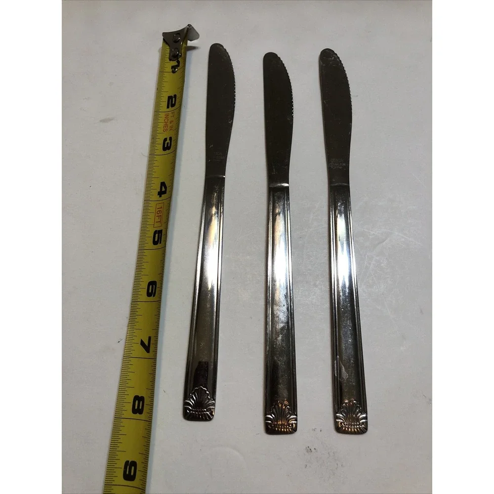 Utica Stainless Steel Flatware Mixed Lot Of 12 Sea Sprite Pattern Silverware